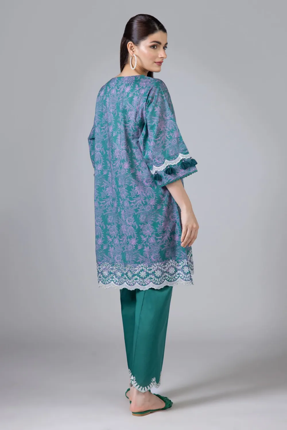 2 Piece | Kurta & Pants | Color Navy blue