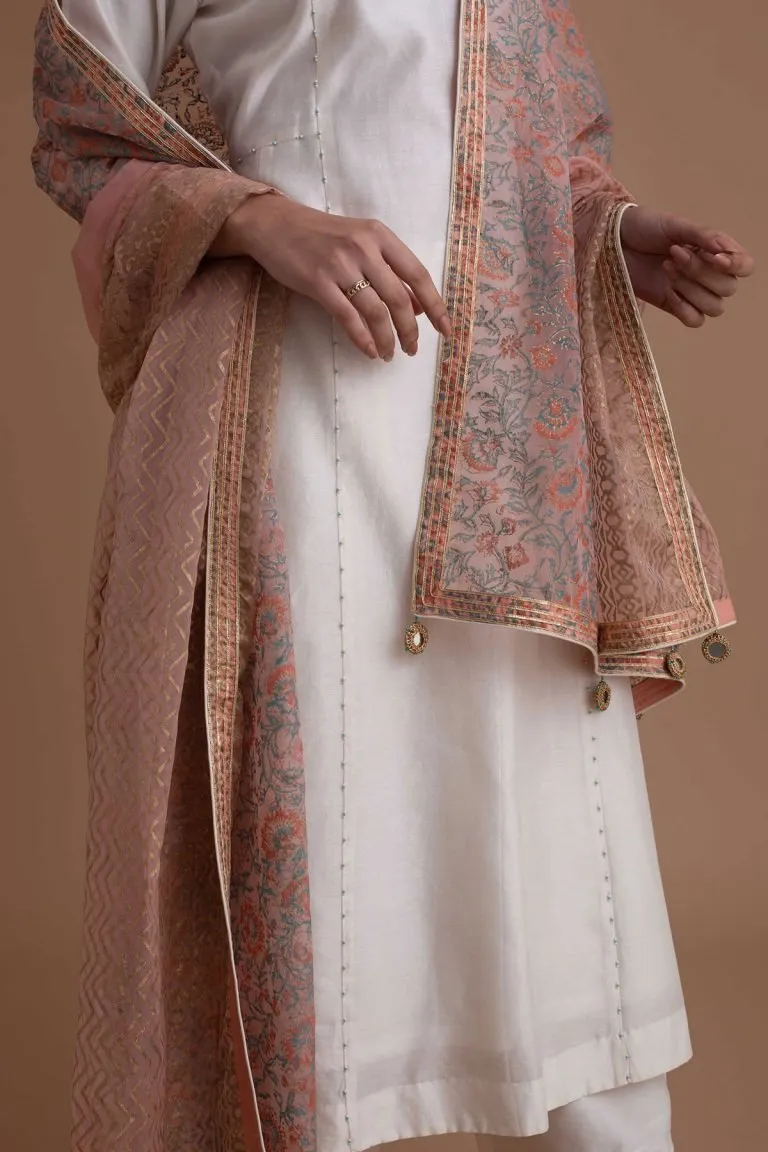 Gota Embroidered Kurta Set