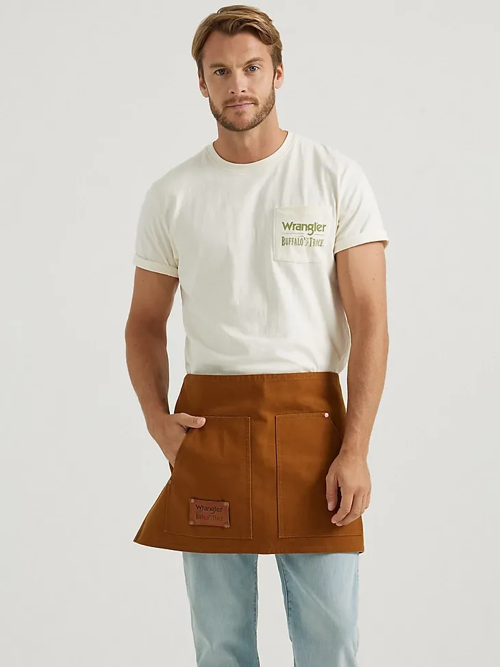 WRANGLER X BUFFALO TRACE™ KILDERKIN APRON IN BUFFALO HIDE