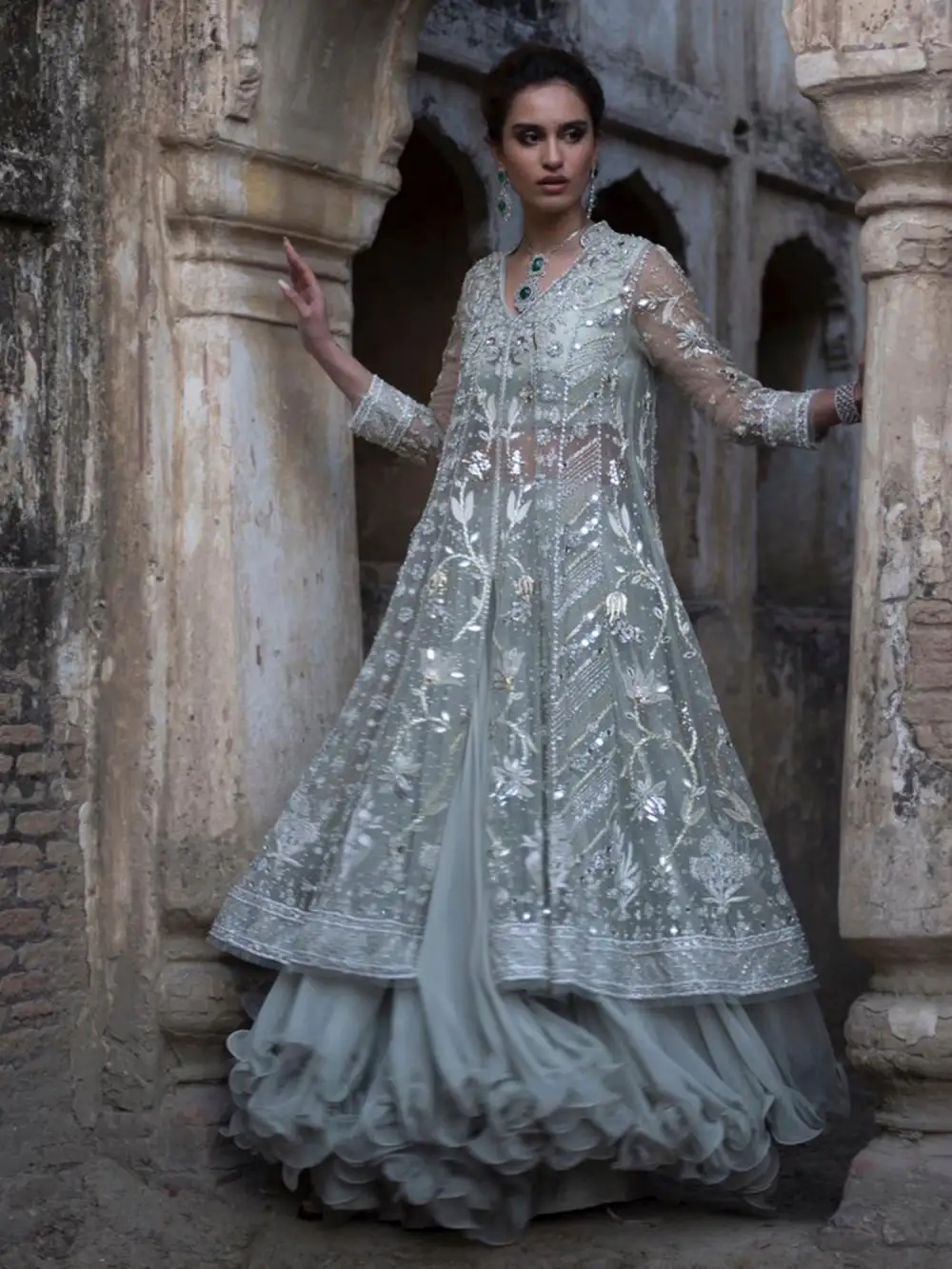 KALIDAR & SWIRLY LEHENGA