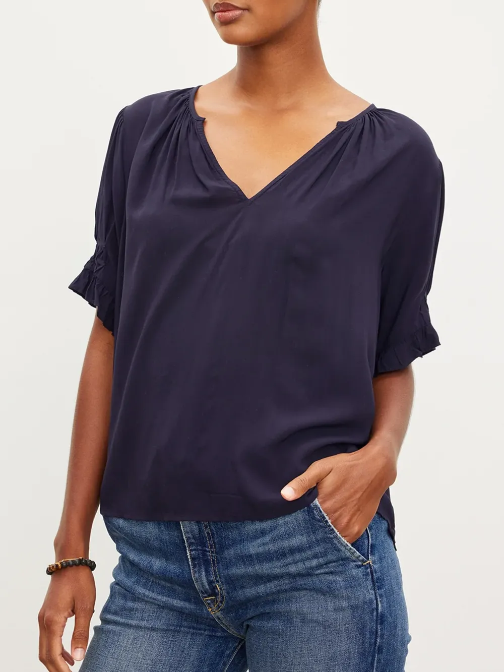 Calissa Split Neck Blouse