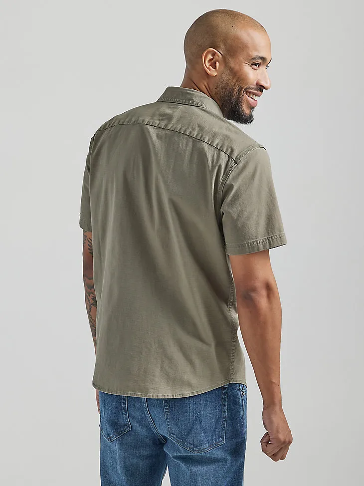 MEN'S STRETCH RIPSTOP BUTTON DOWN SHIRT IN TWILL