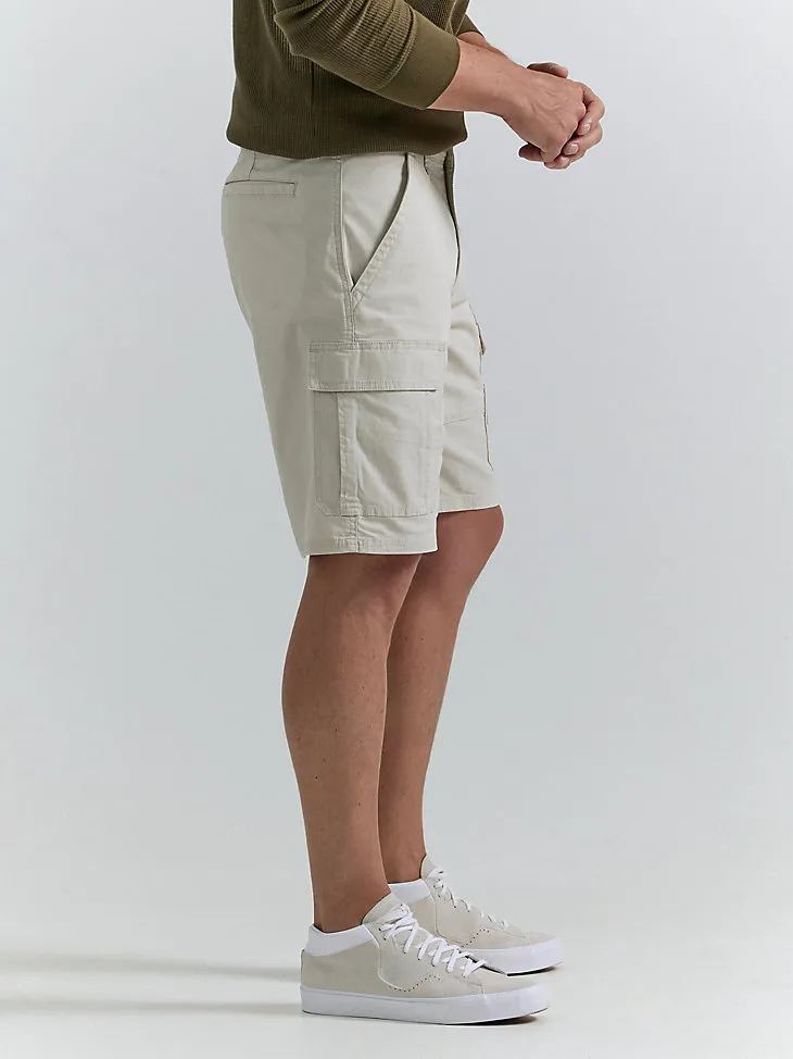 MEN'S WRANGLER AUTHENTICS® STRETCH CARGO SHORT IN GRAIN