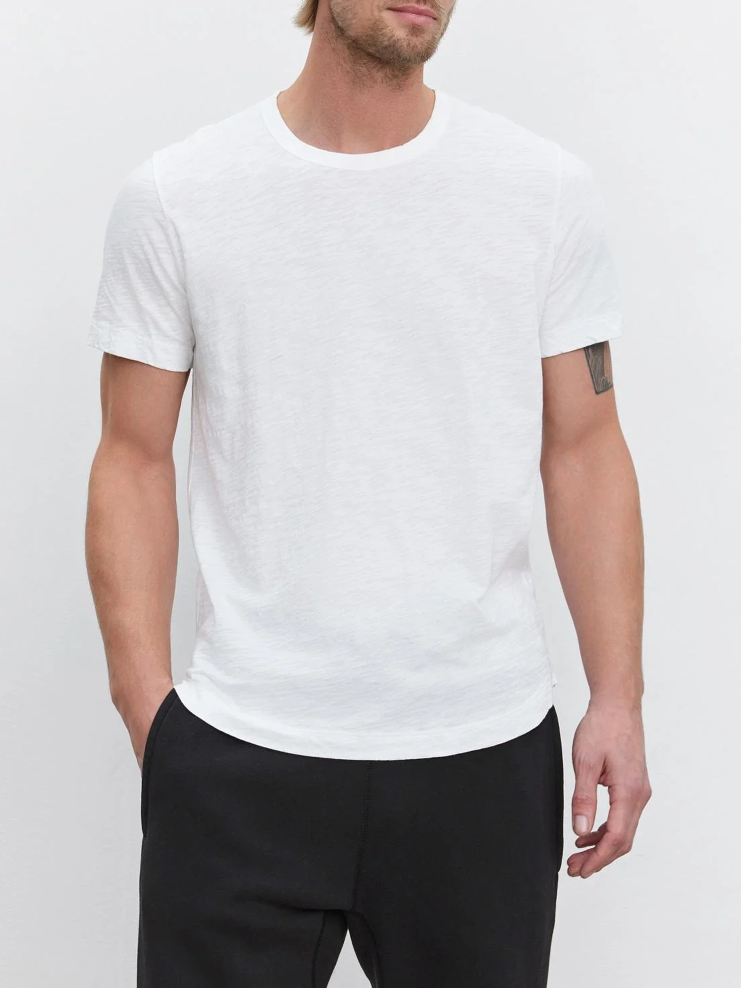 Round Neck Short Sleeve Cotton T-Shirt