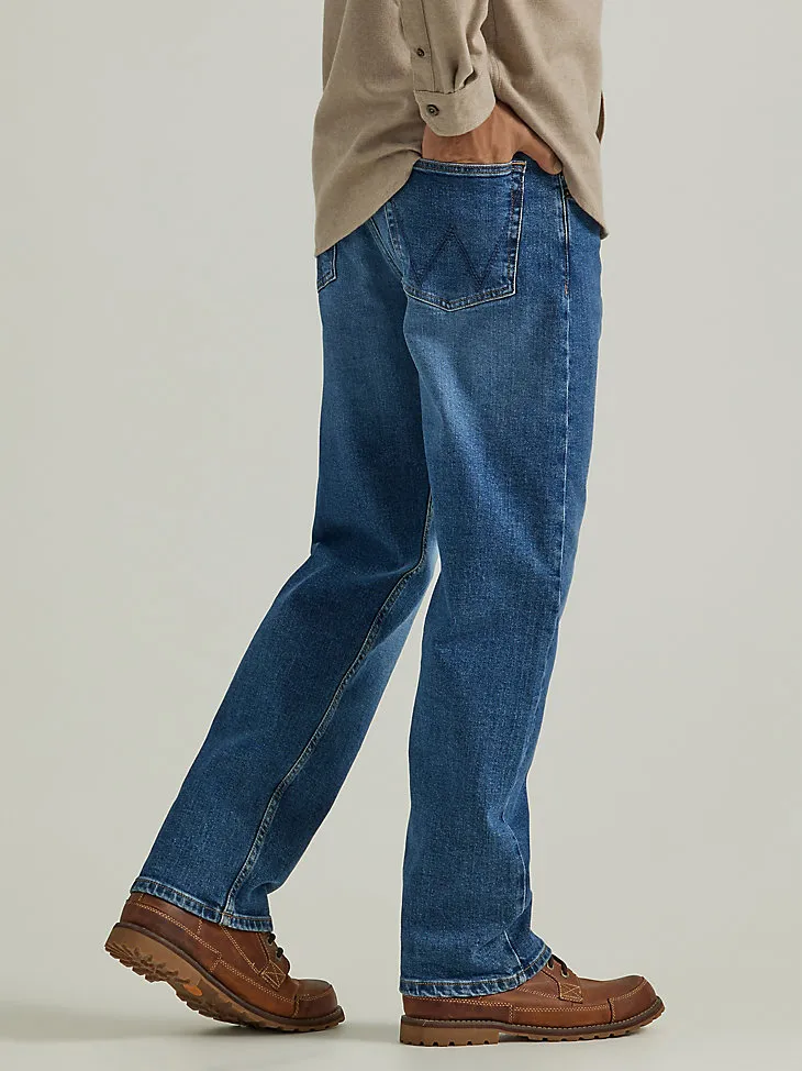 MEN'S RELAXED FIT FLEX JEAN IN MID DENIM