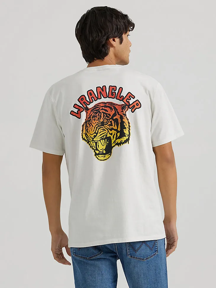 MEN'S GRAPHIC LOGO T-SHIRT IN VINTAGE WHITE