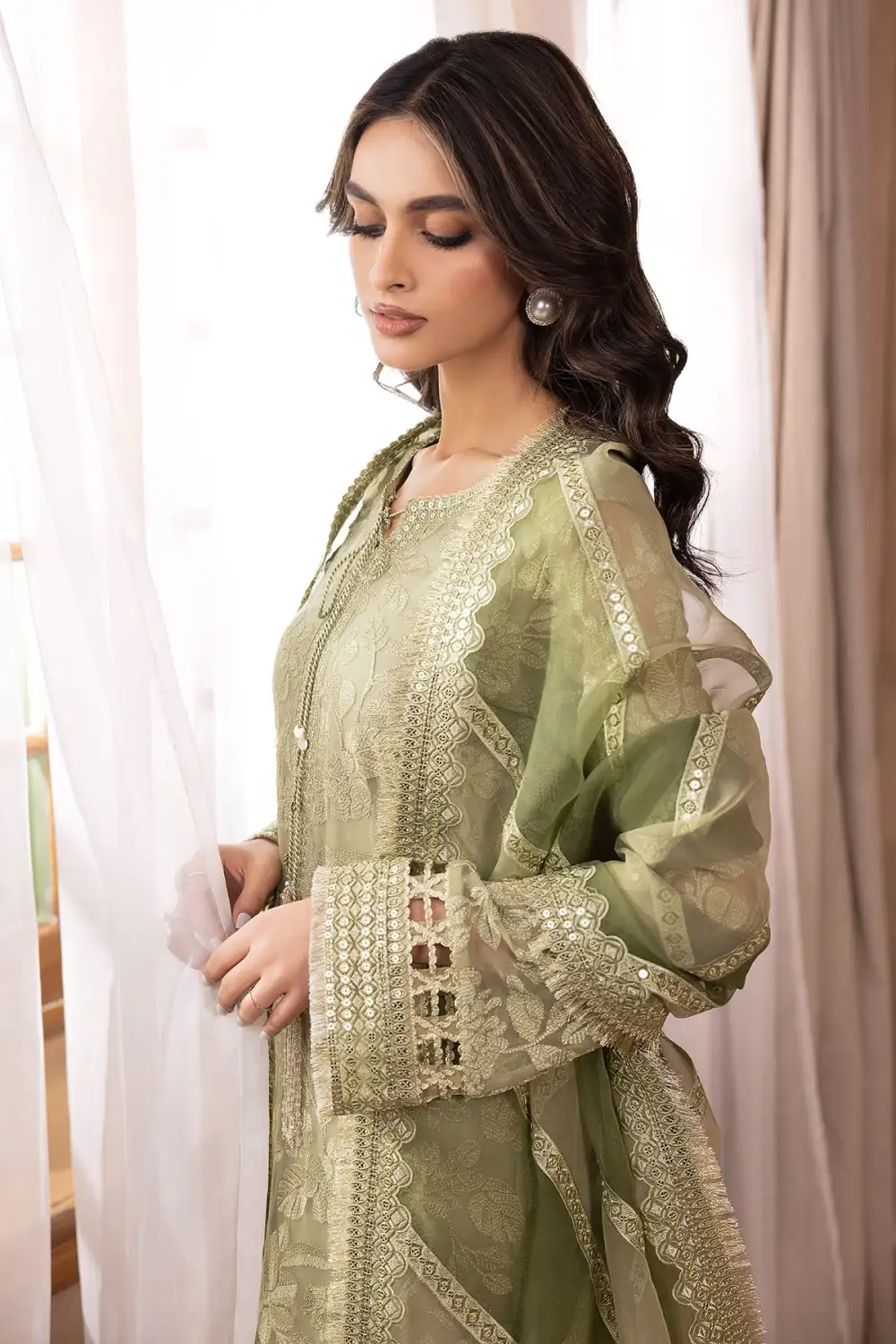 EMBROIDERED CHIFFON SETS