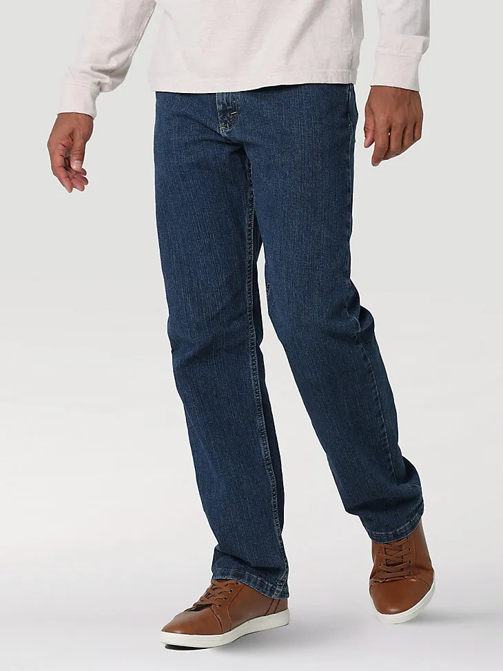 MEN'S RELAXED FIT FLEX JEAN IN MID DENIM