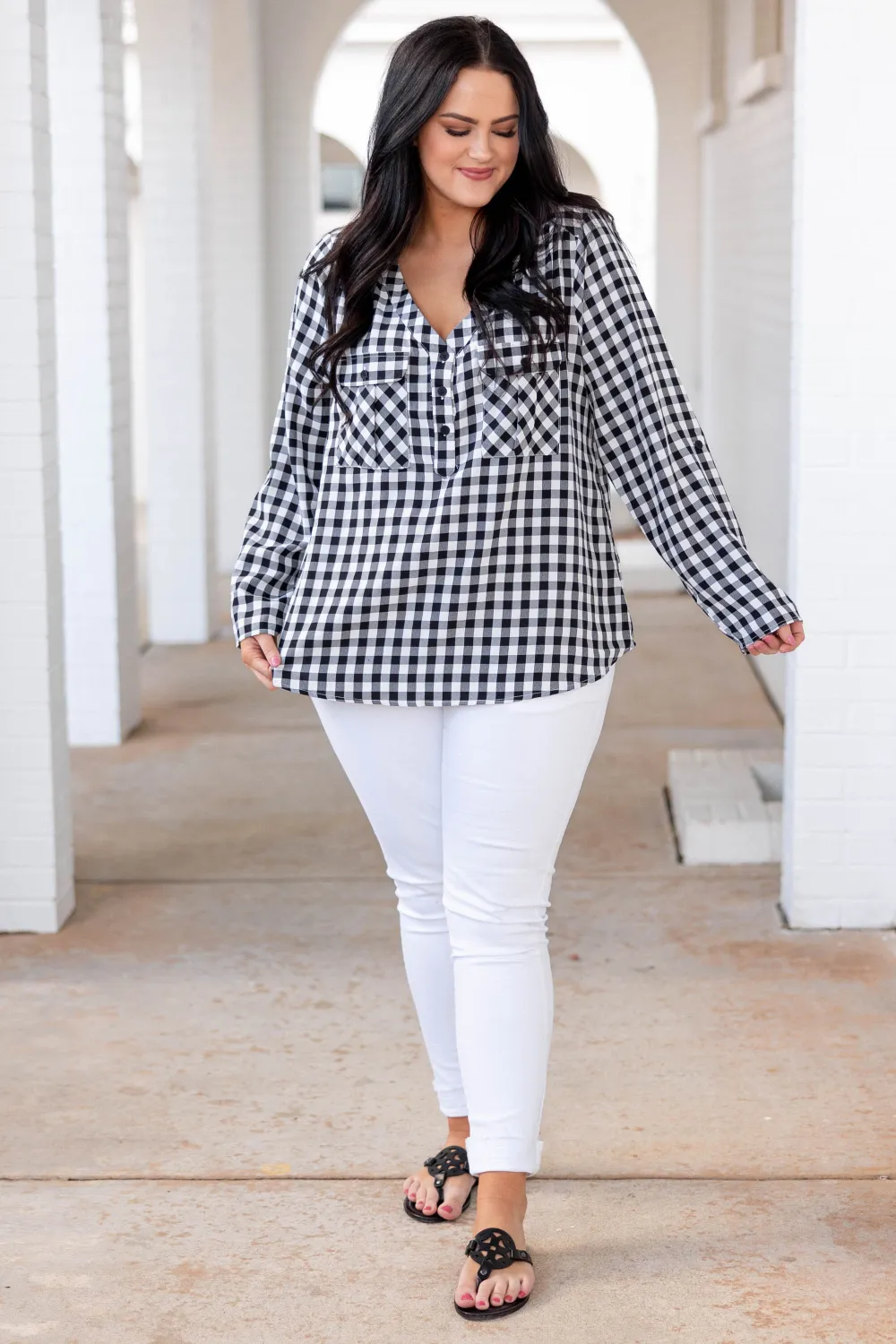 New Sight Top, Gingham