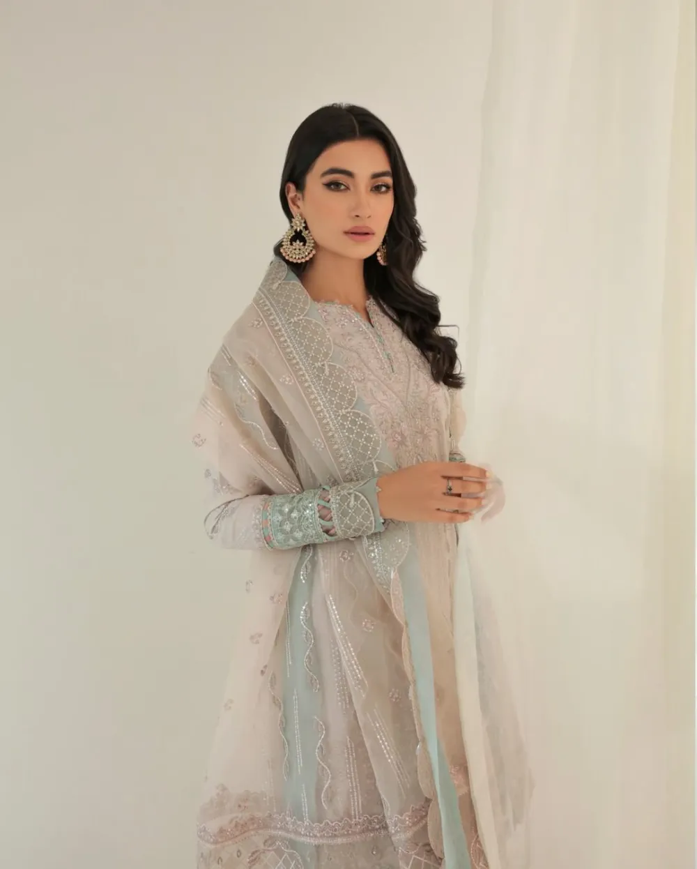 Embroidered Raw Silk Sets