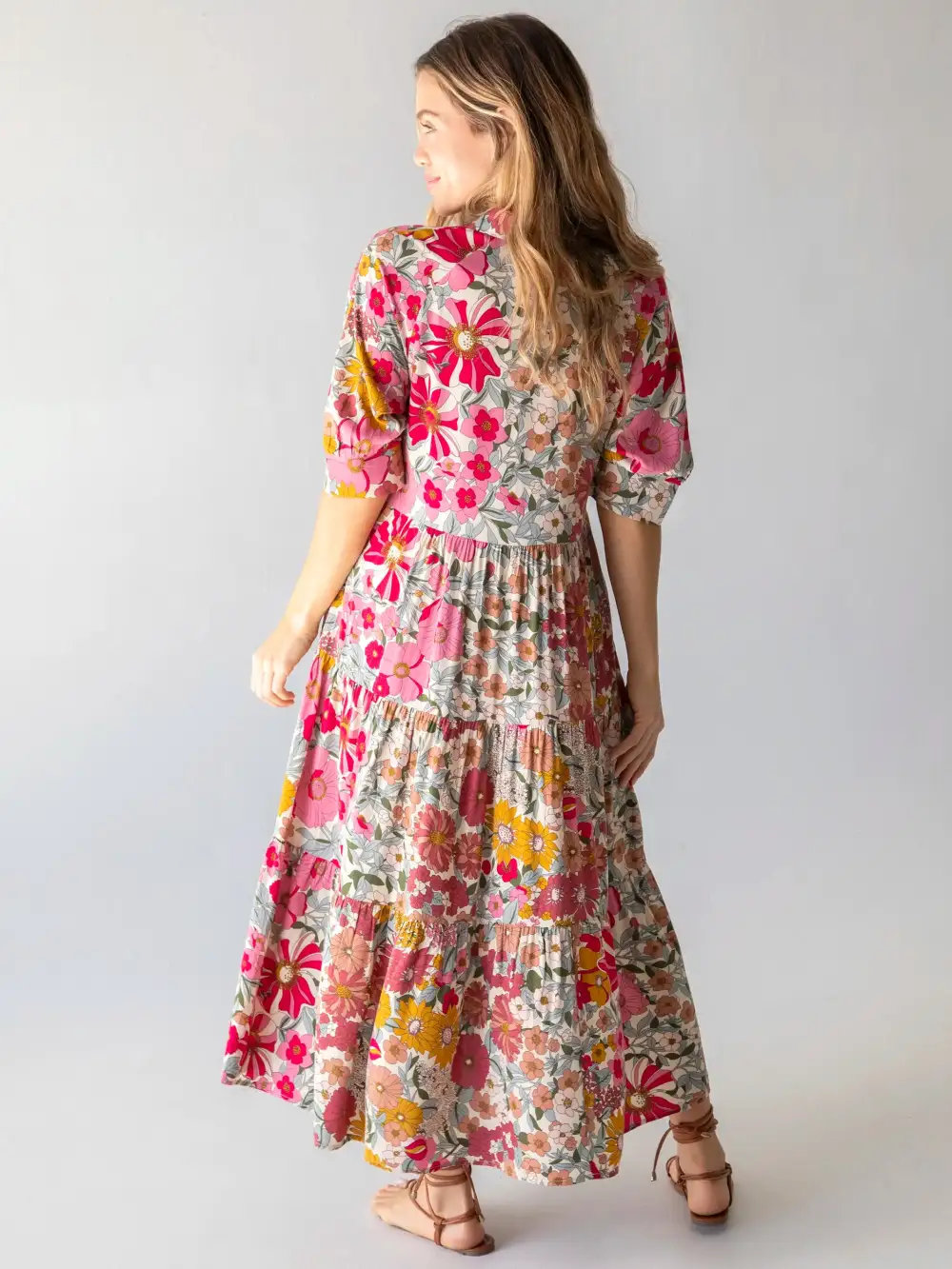 Rebecca Midi Dress - Vintage Floral