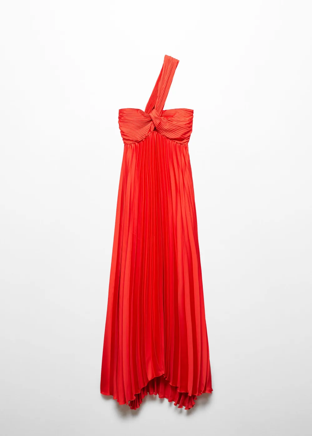 Asymmetrical pleated dress