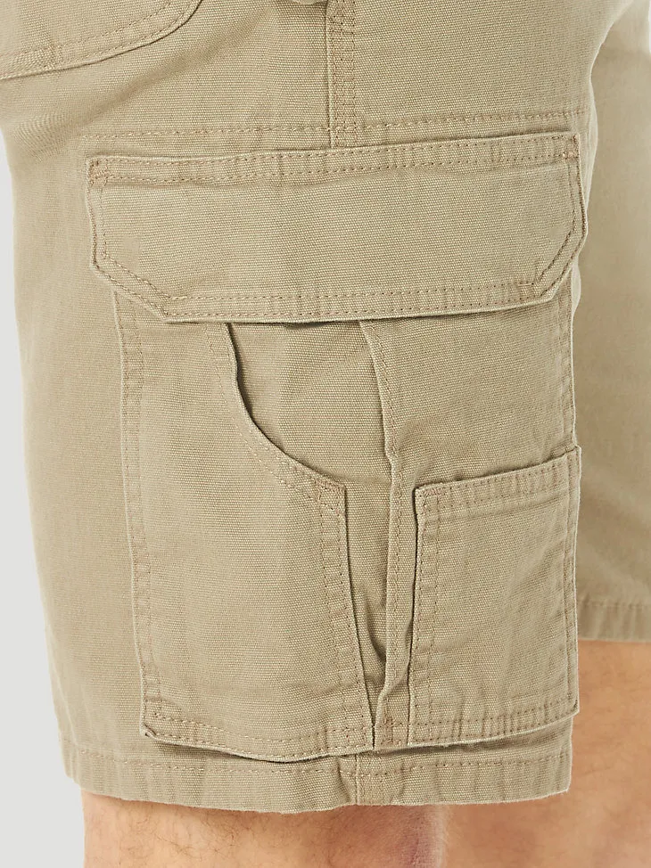 WRANGLER® RIGGS WORKWEAR® STRETCH RANGER CARGO SHORT IN DARK KHAKI