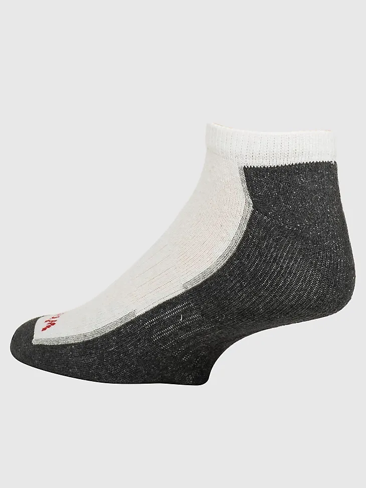 MEN'S WRANGLER LOW-CUT CUSHIONED SOCKS (6-PACK) IN WHITE