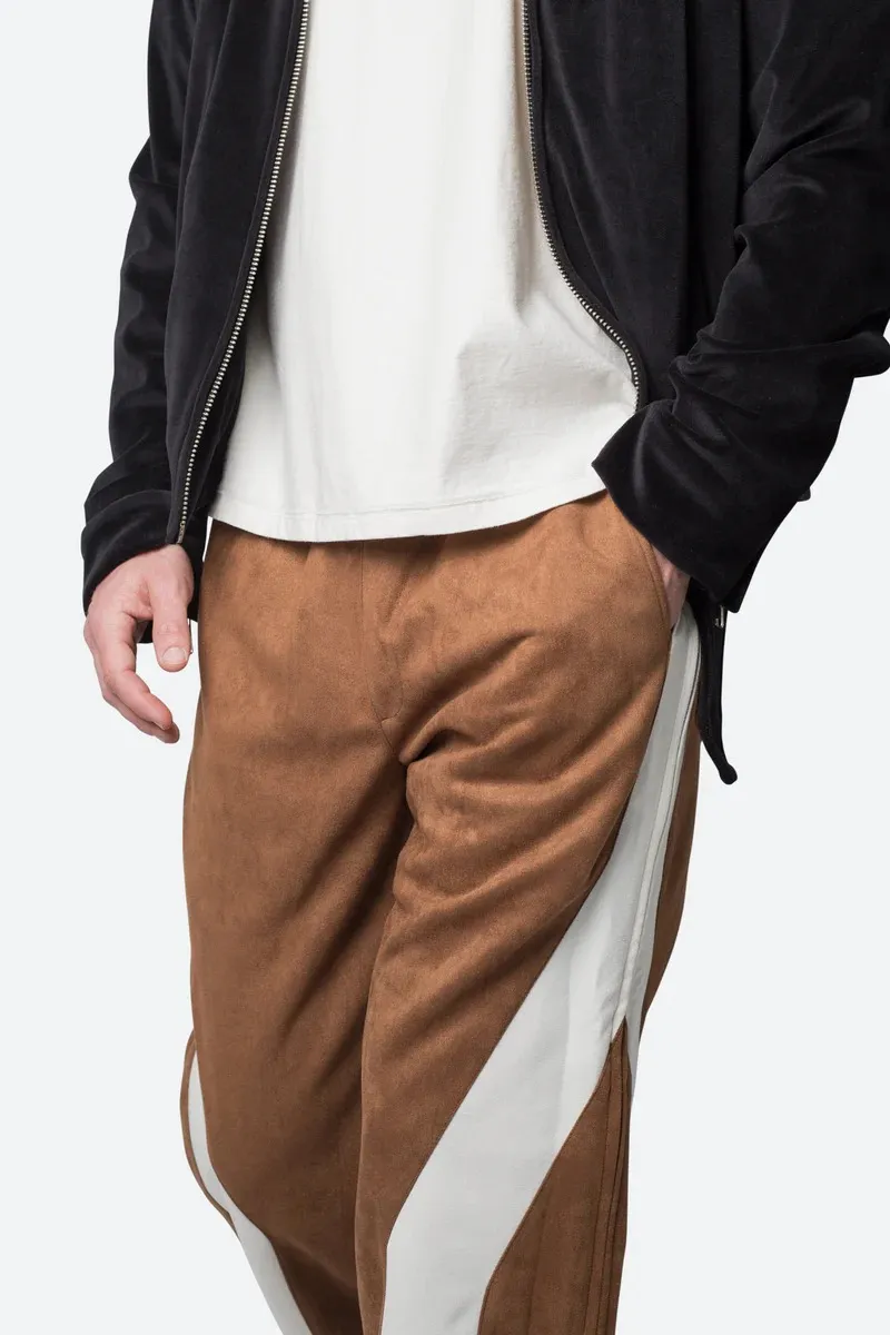 SUEDE DRAWCORD PANTS