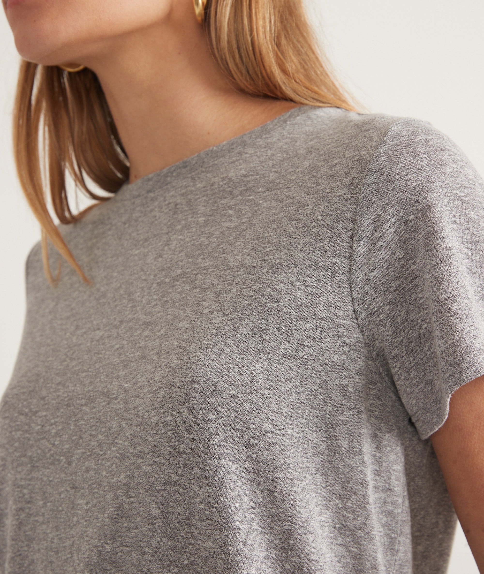 Heather Grey Crew Tee