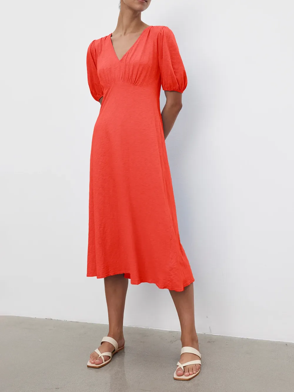 Parker Cotton Slub Midi Dress