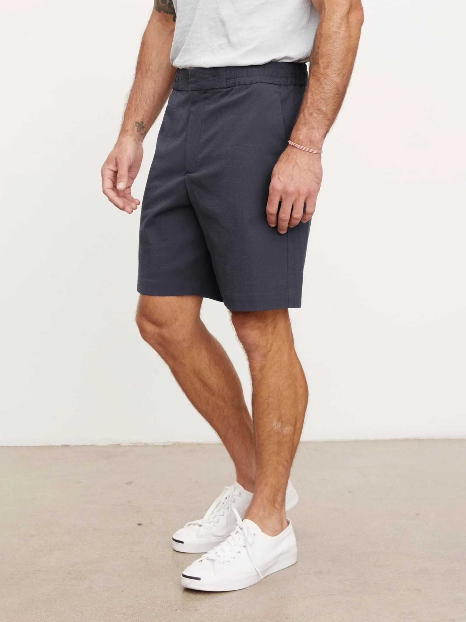 Pocket Back Solid Business Shorts