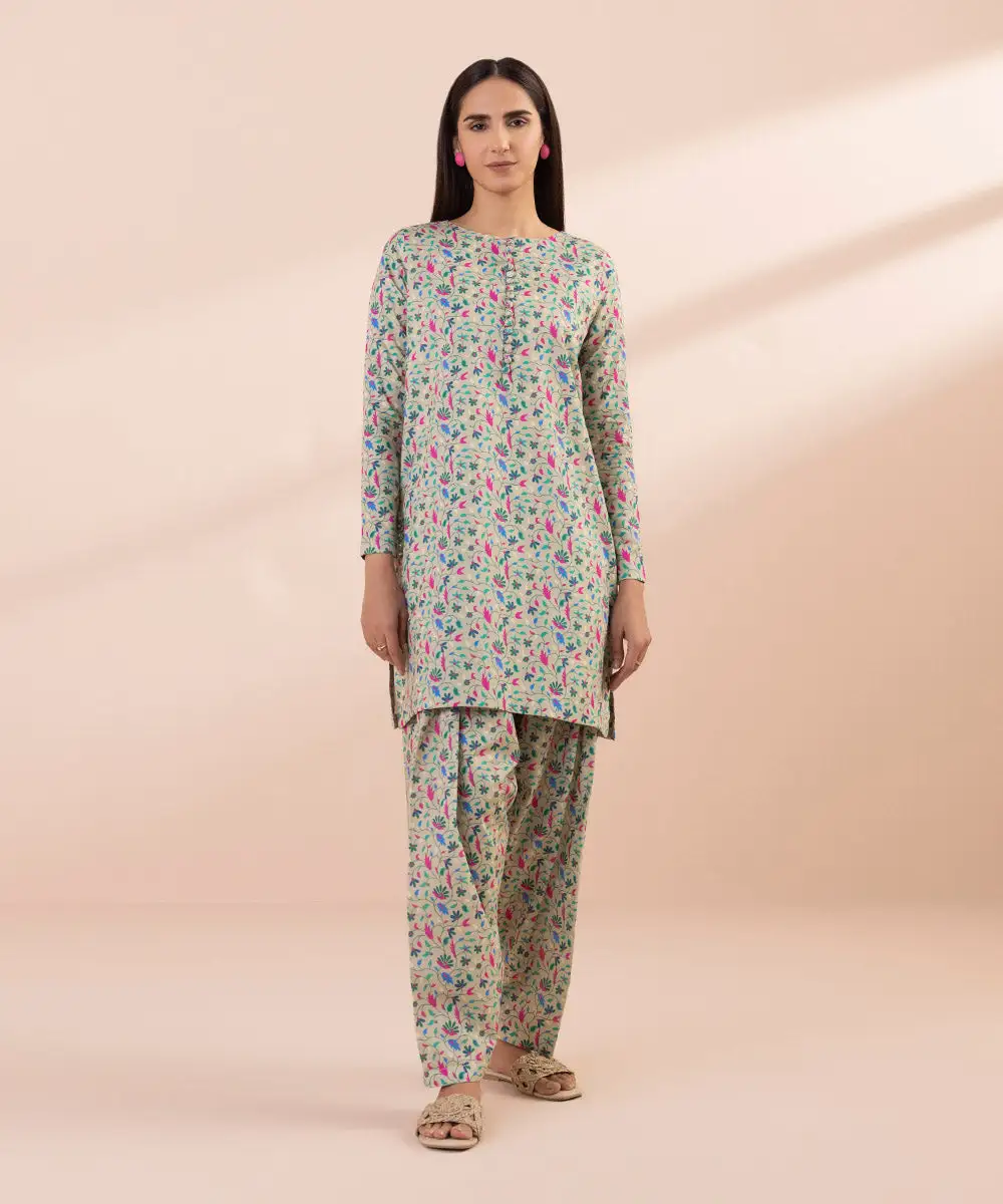 2 Piece - Printed Lawn Suit