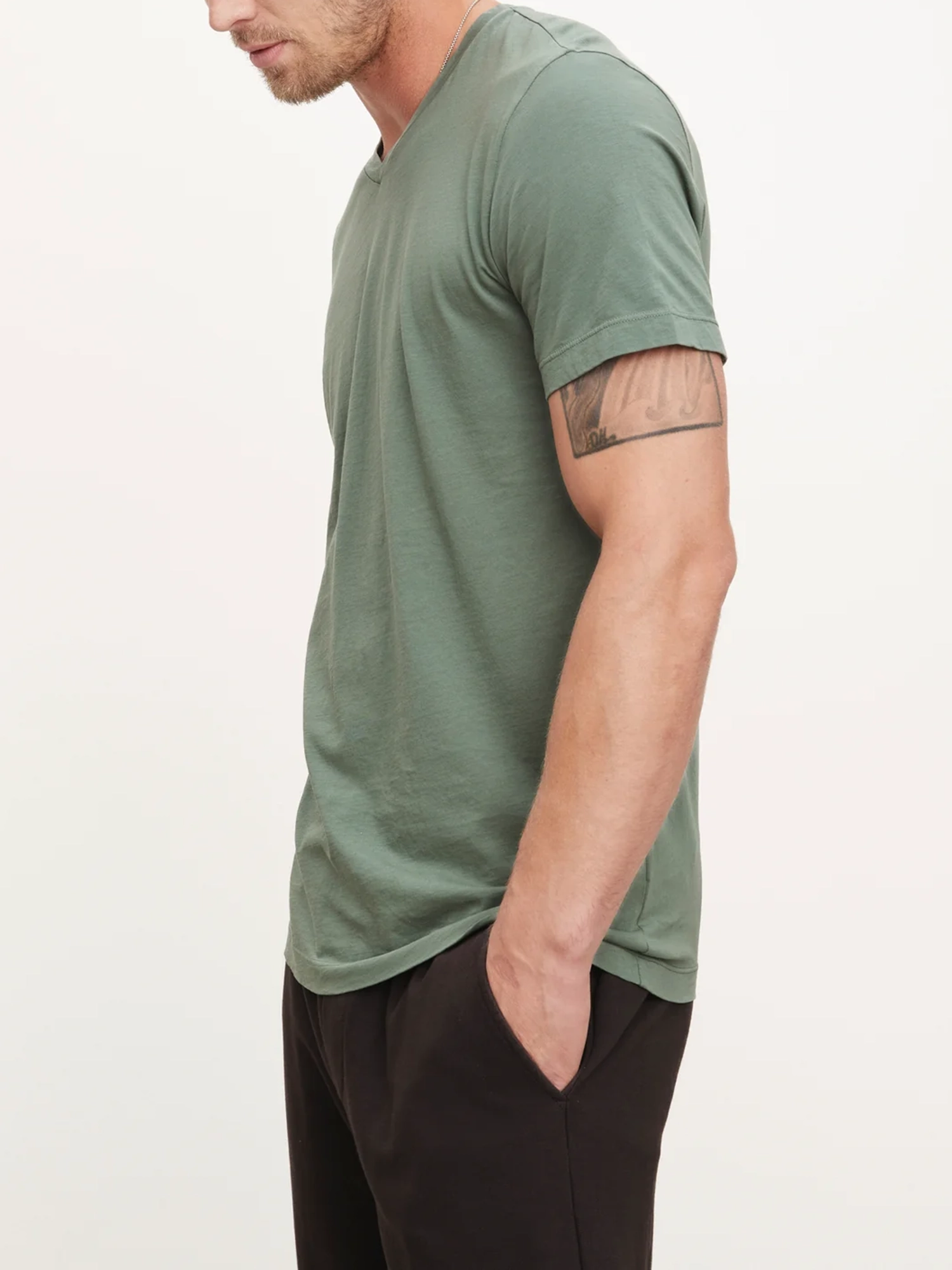 Men'S Fashion Cotton V-Neck T-Shirt