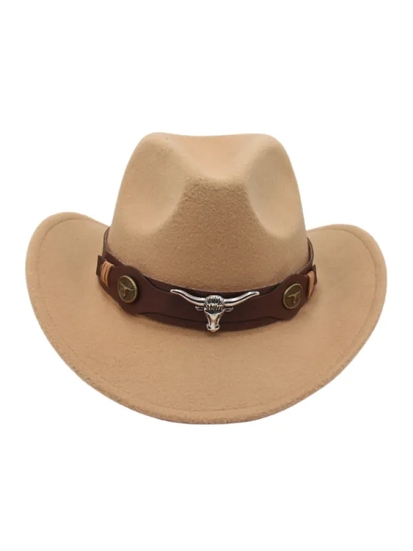 Western Bull Head Deco Cowboy Cowgirl Hat