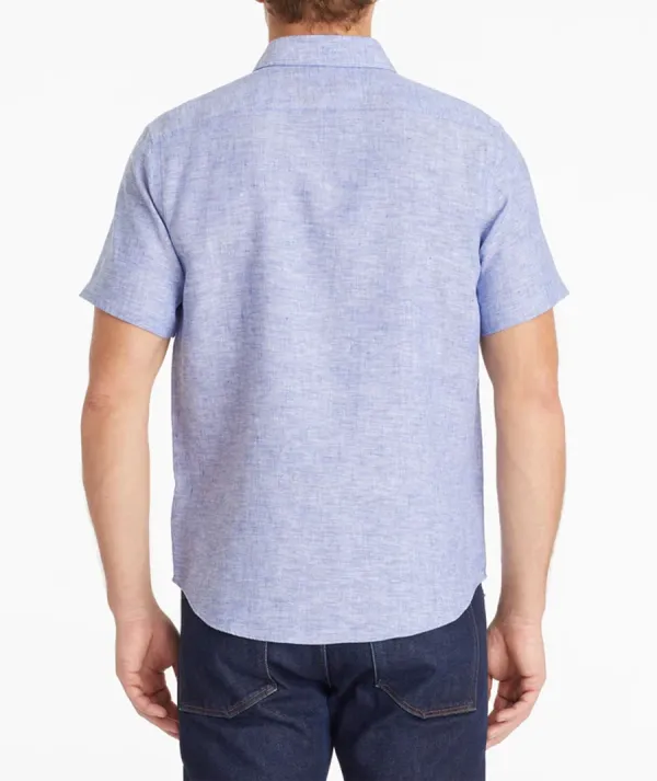 Men's Blue Cotton Shirt