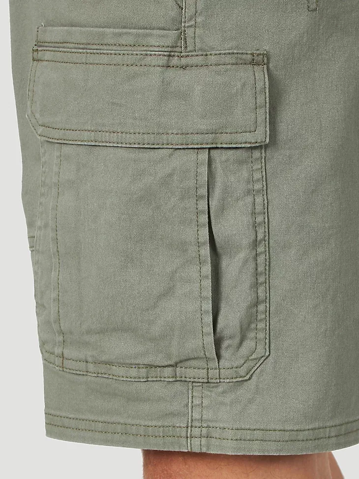 MEN'S WRANGLER AUTHENTICS® STRETCH CARGO SHORT IN GRAIN