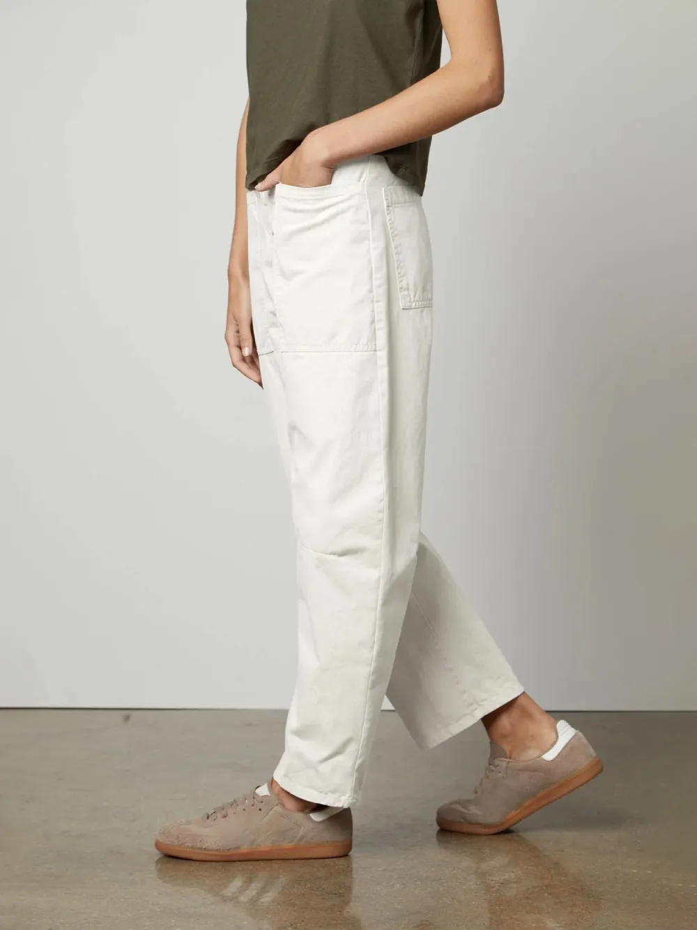 Brylie Sanded Twill Utility Pant