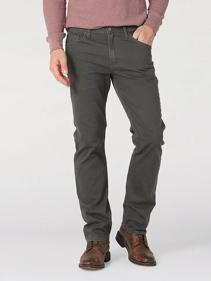 MEN'S WRANGLER AUTHENTICS® SLIM STRAIGHT TWILL PANT IN ACORN