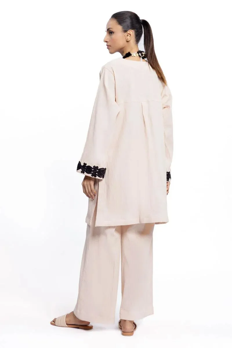 2 Piece | Kurta & Pants | Color Beige