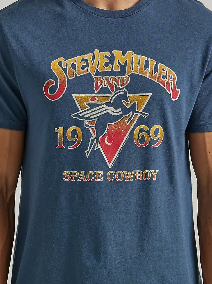 STEVE MILLER BAND GRAPHIC T-SHIRT IN MIDNIGHT NAVY