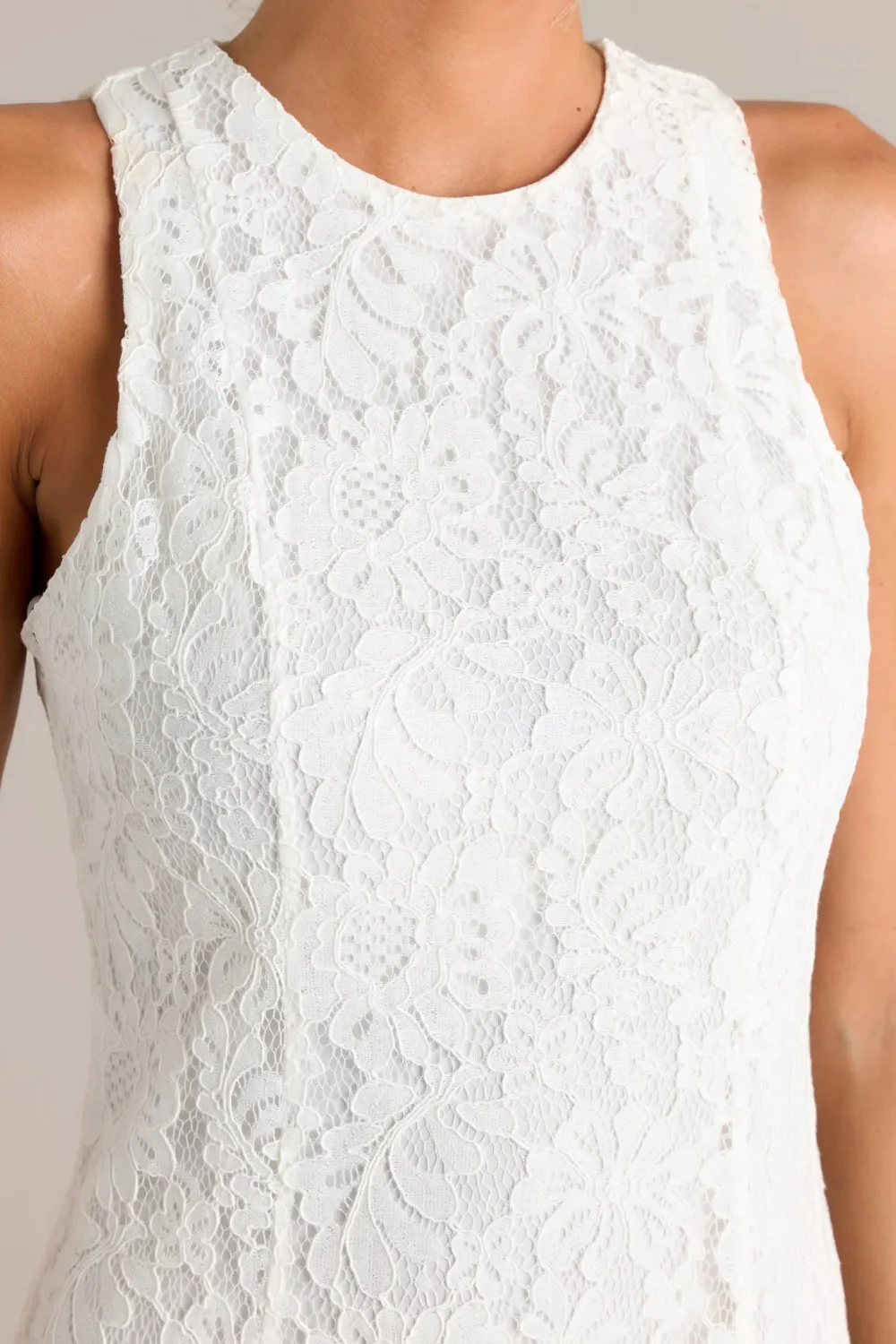 IRRESISTIBLE CHARM WHITE LACE MAXI DRESS