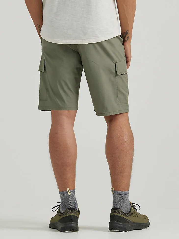 ATG BY WRANGLER™ MEN'S FLEX CARGO SHORT IN DUSTY OLIVE