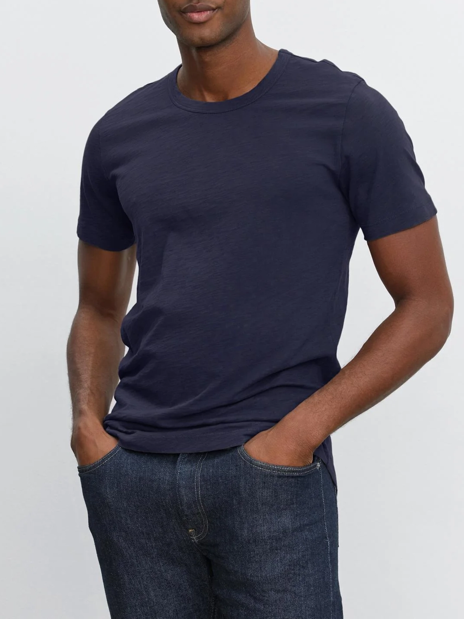 Round Neck Short Sleeve Cotton T-Shirt