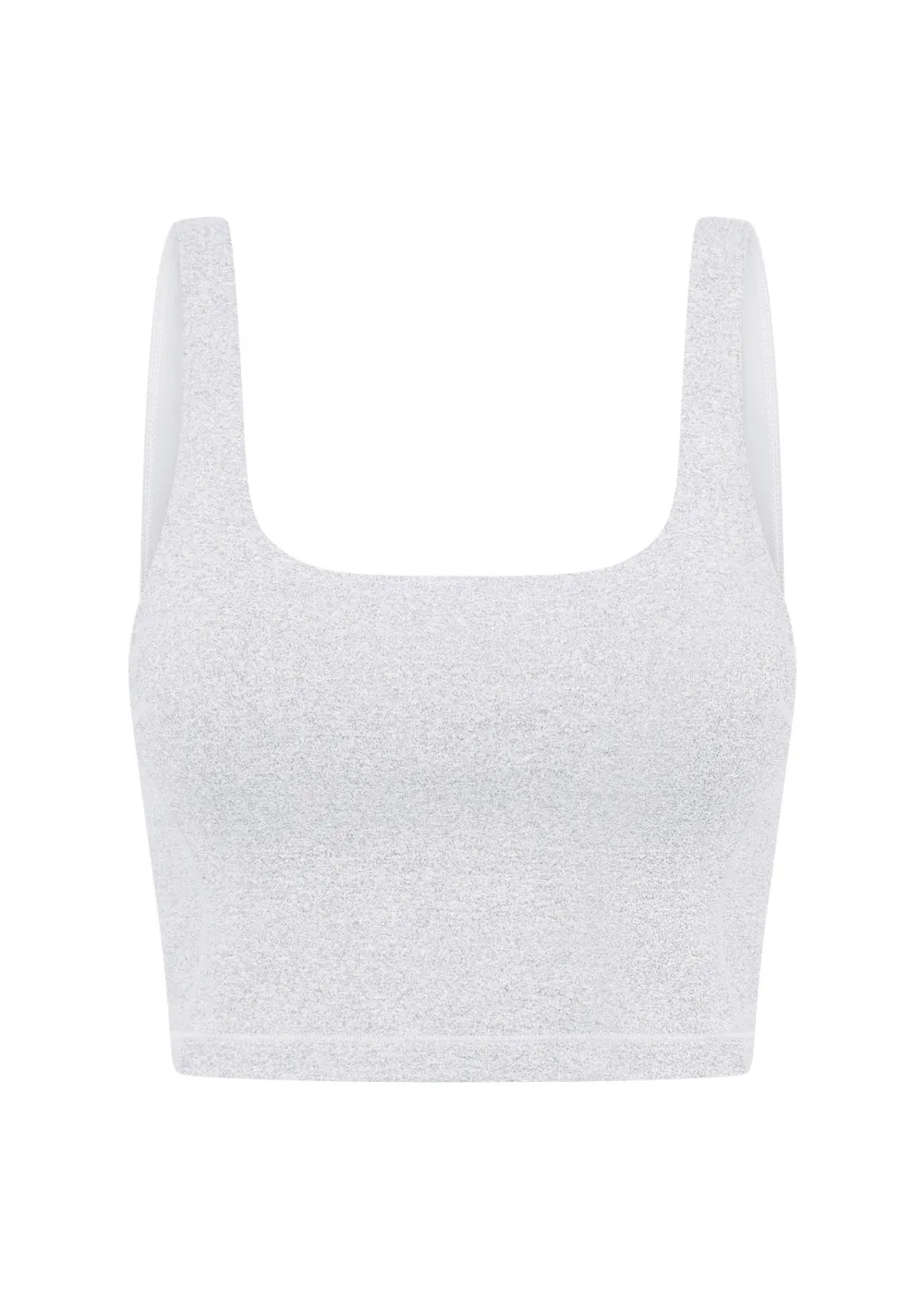 Elevate Marl Cropped Tank Bra Combo