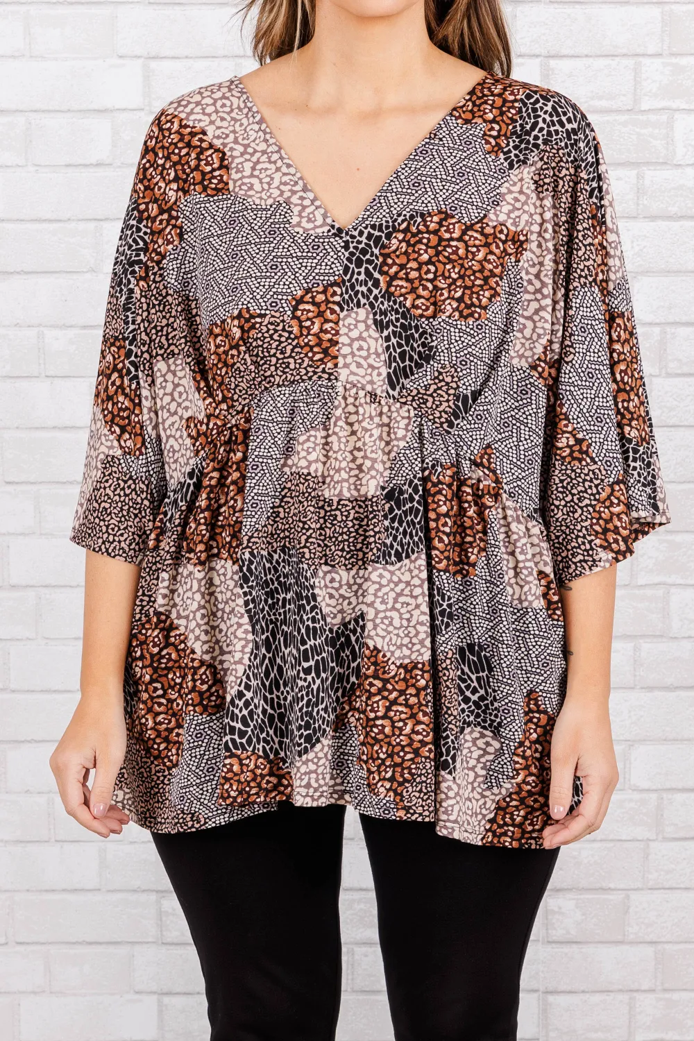 Older But Never Wiser Top, Mocha Black