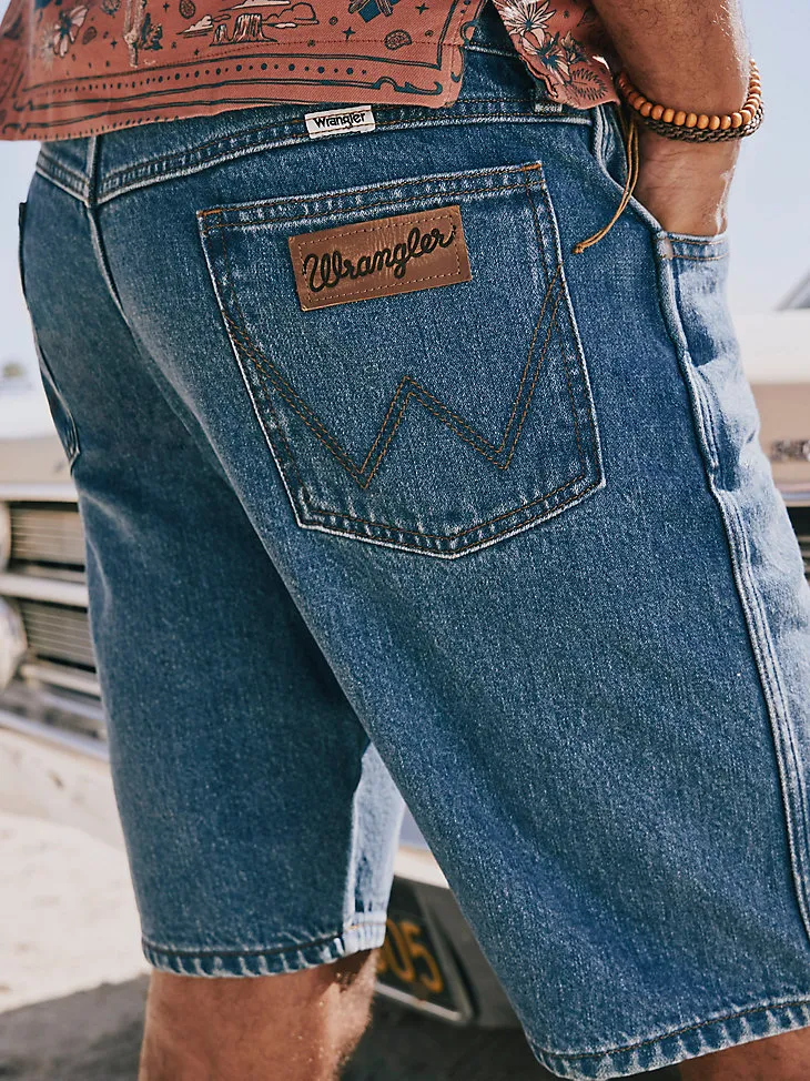 MEN'S RELAXED FIT DENIM SHORT IN COWBOY MID WASH