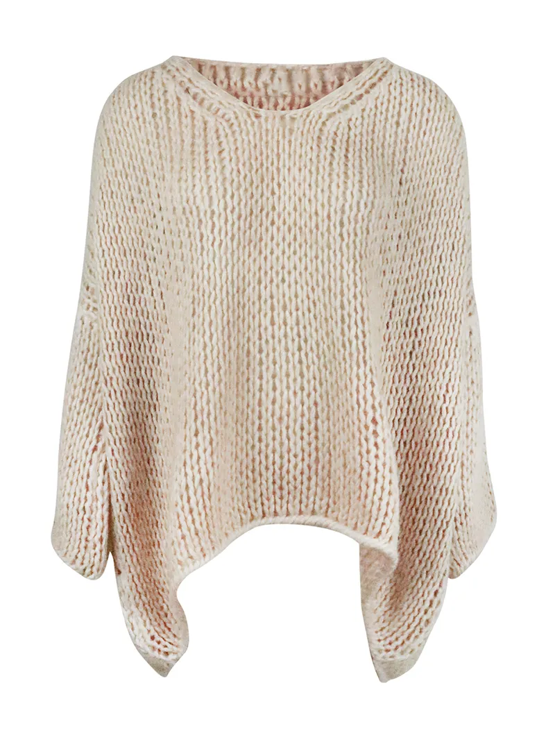 V-neck knitted sweater