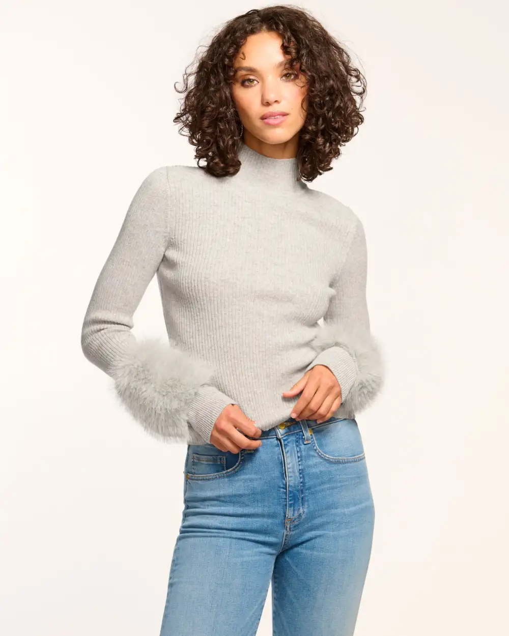 Magnus Turtleneck Faux Fur Sweater