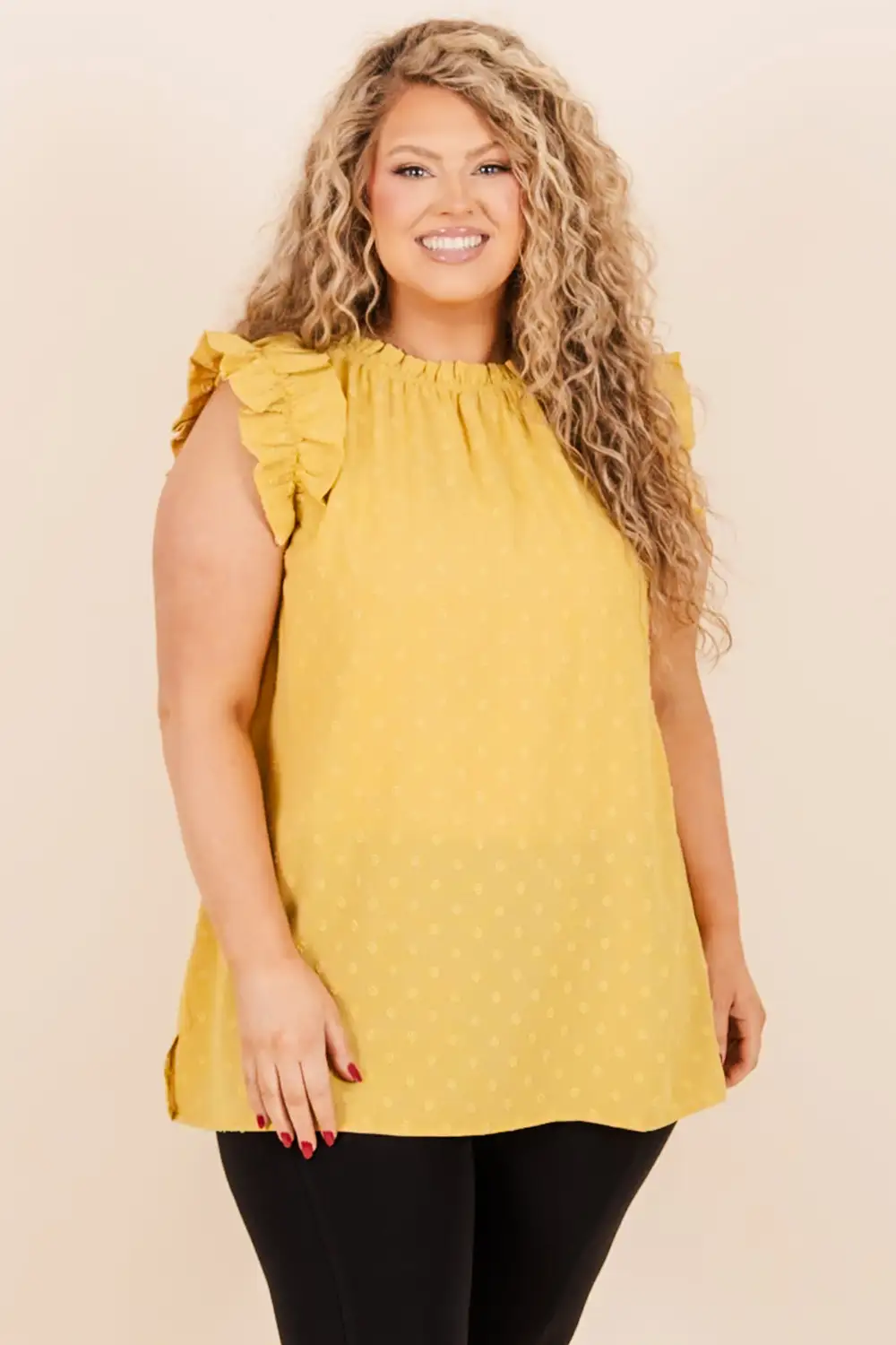 Sweetie Pie Top, Gold Mustard