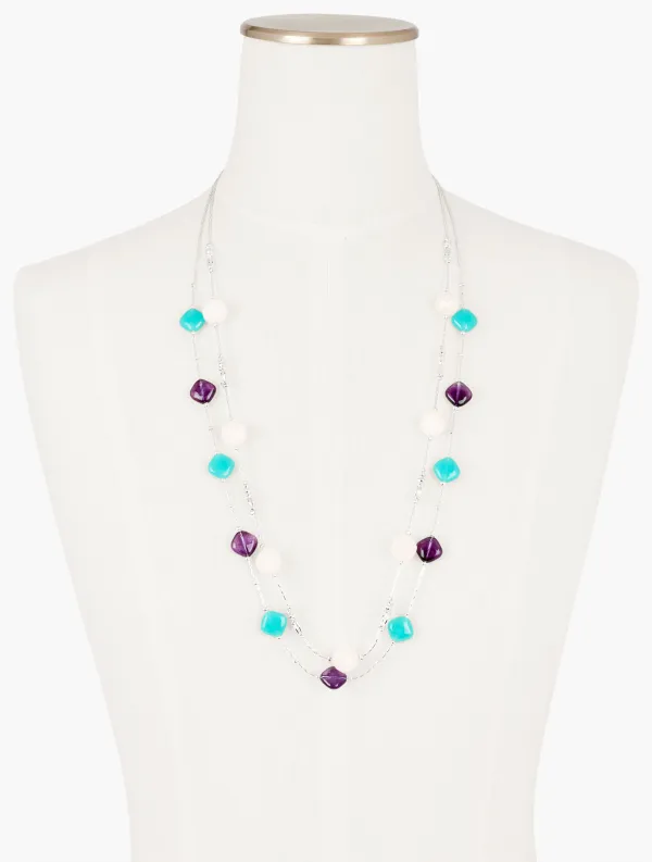 Soft Stones Layered Necklace