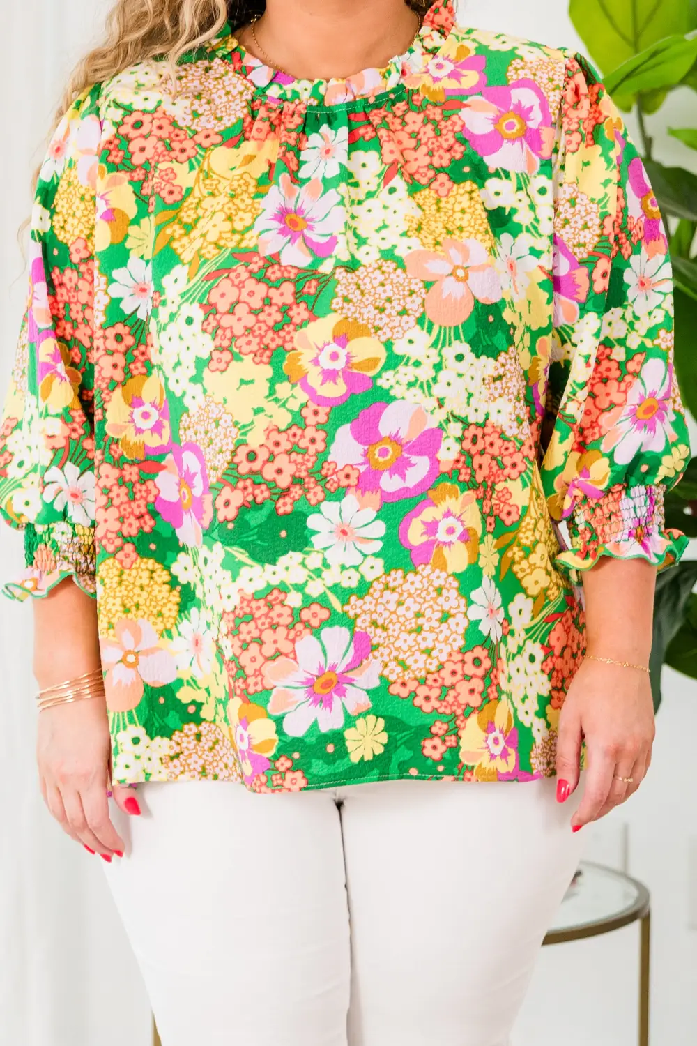 Fight For Floral Blouse, Green