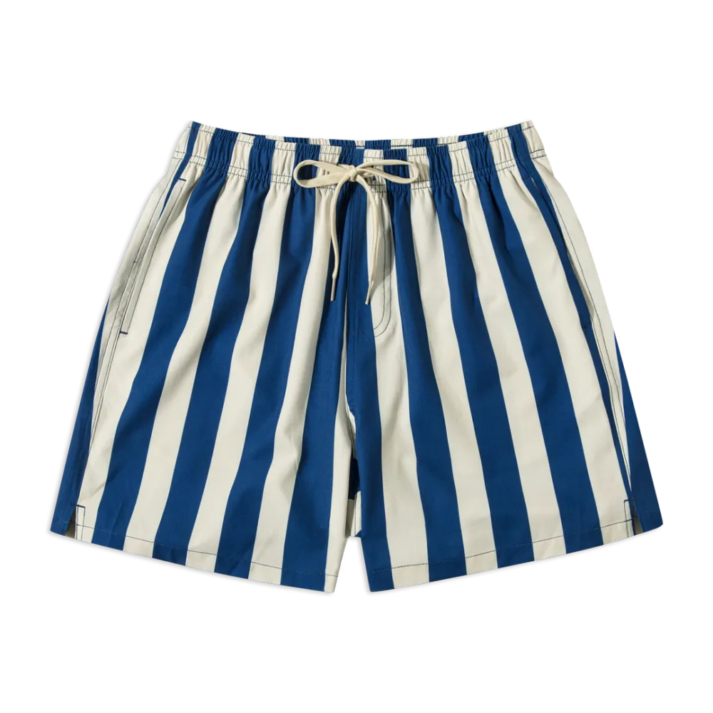 Striped Stretch Swim-Blue