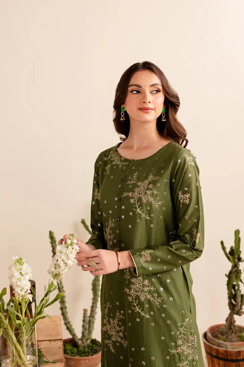 Bertha 2Pc - Embroidered Lawn Dress