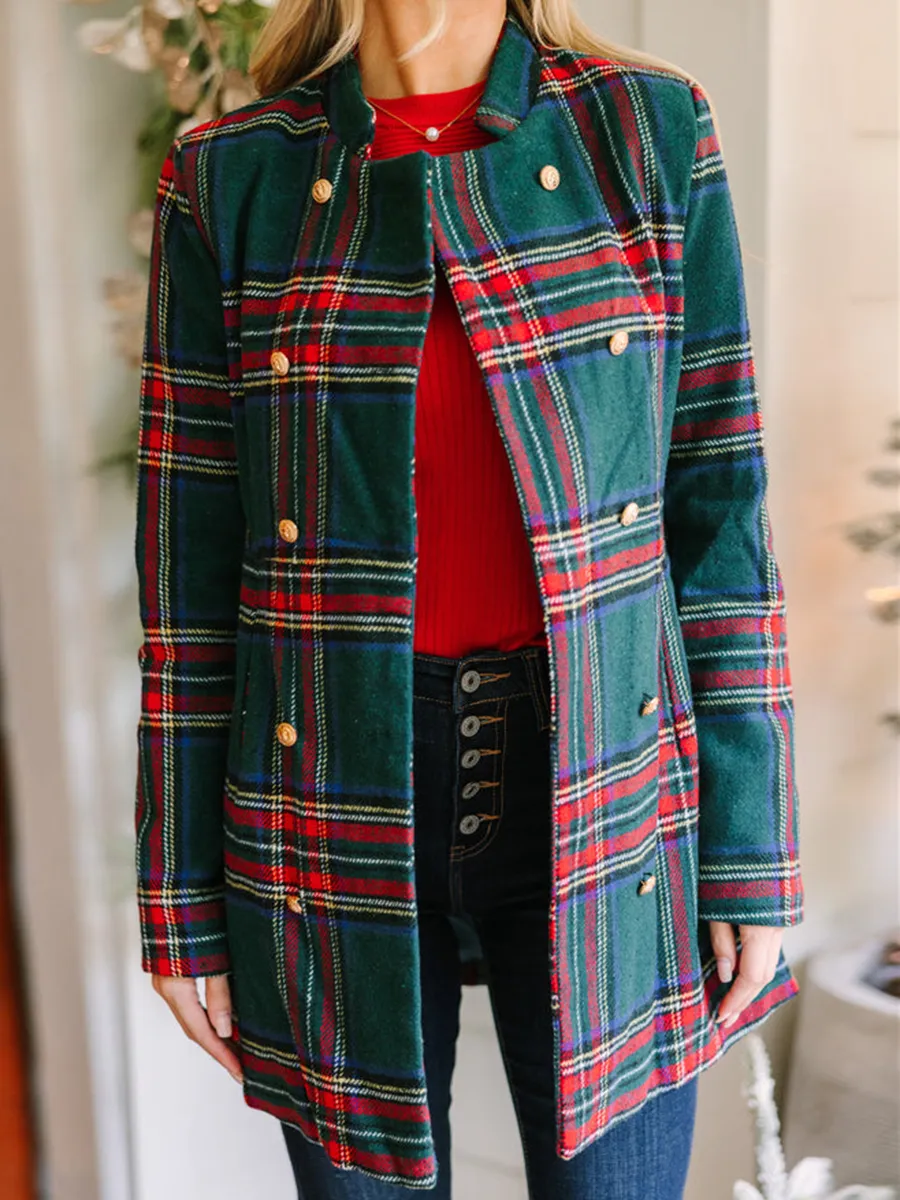 Green Plaid Coat