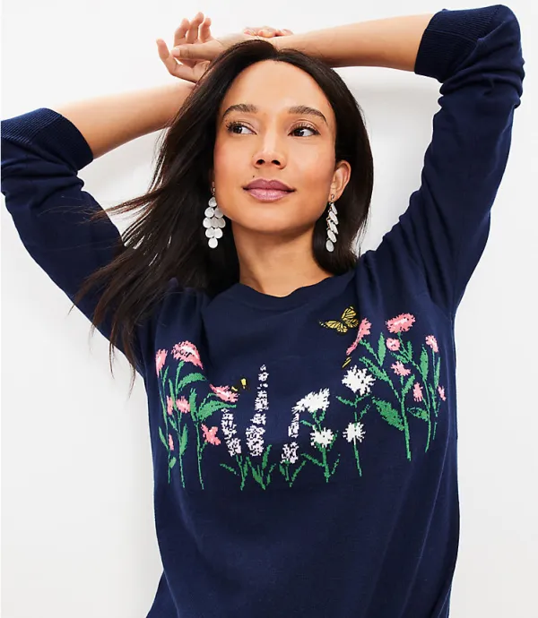 Floral Sweater