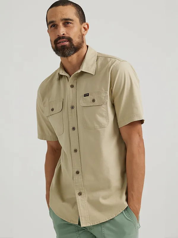 MEN'S STRETCH RIPSTOP BUTTON DOWN SHIRT IN TWILL