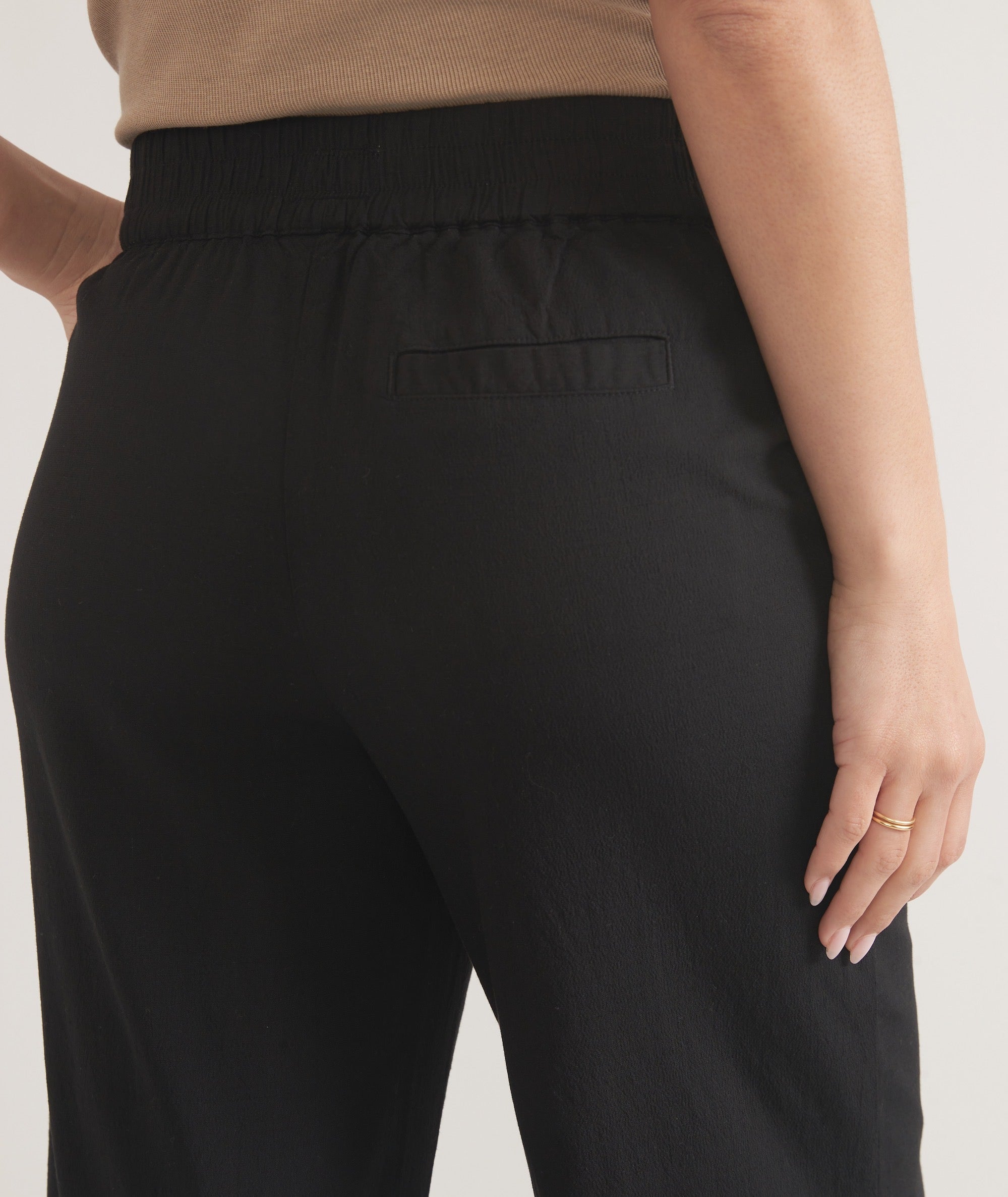 Black Hemp Trouser