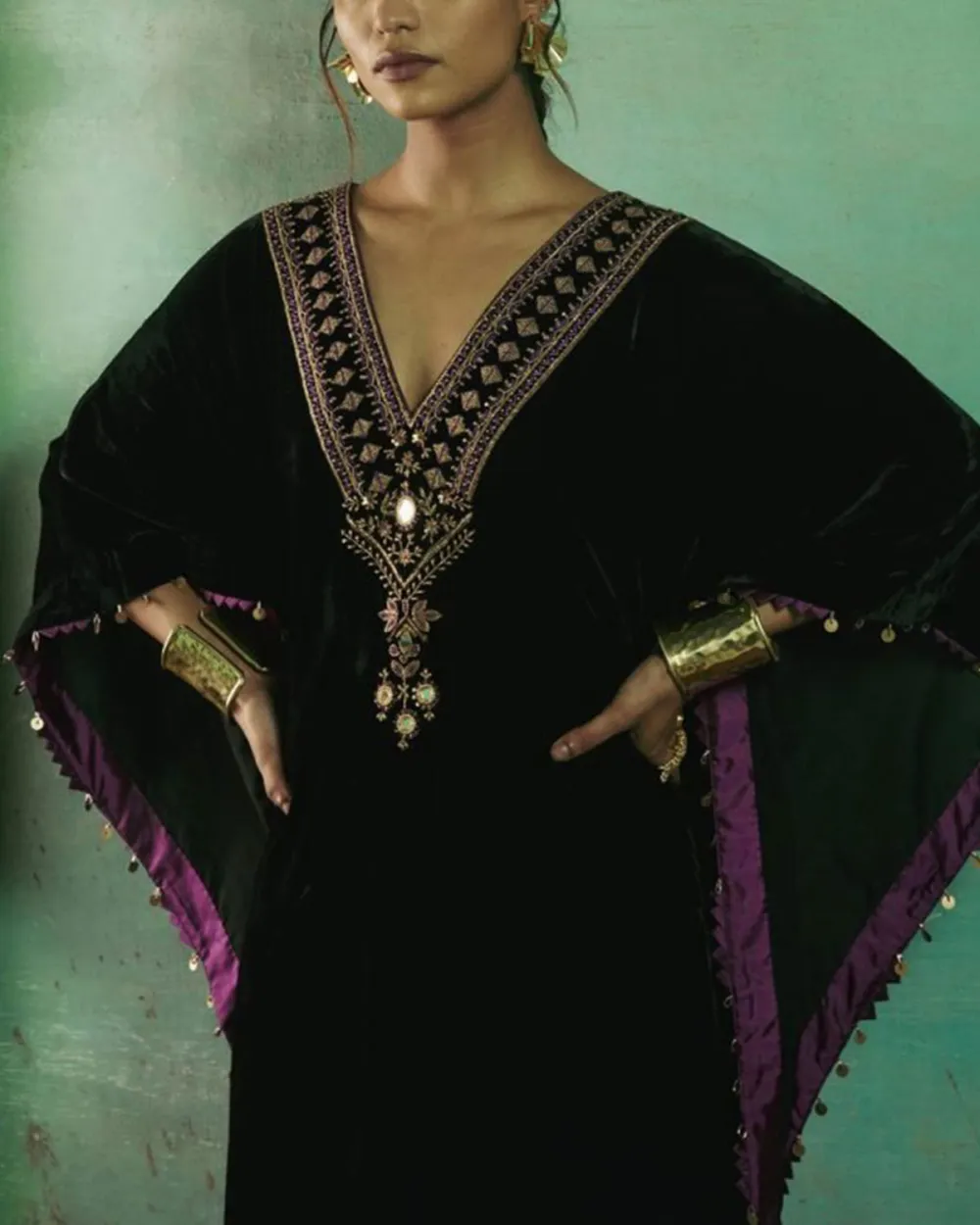 Silk Velvet Kaftan