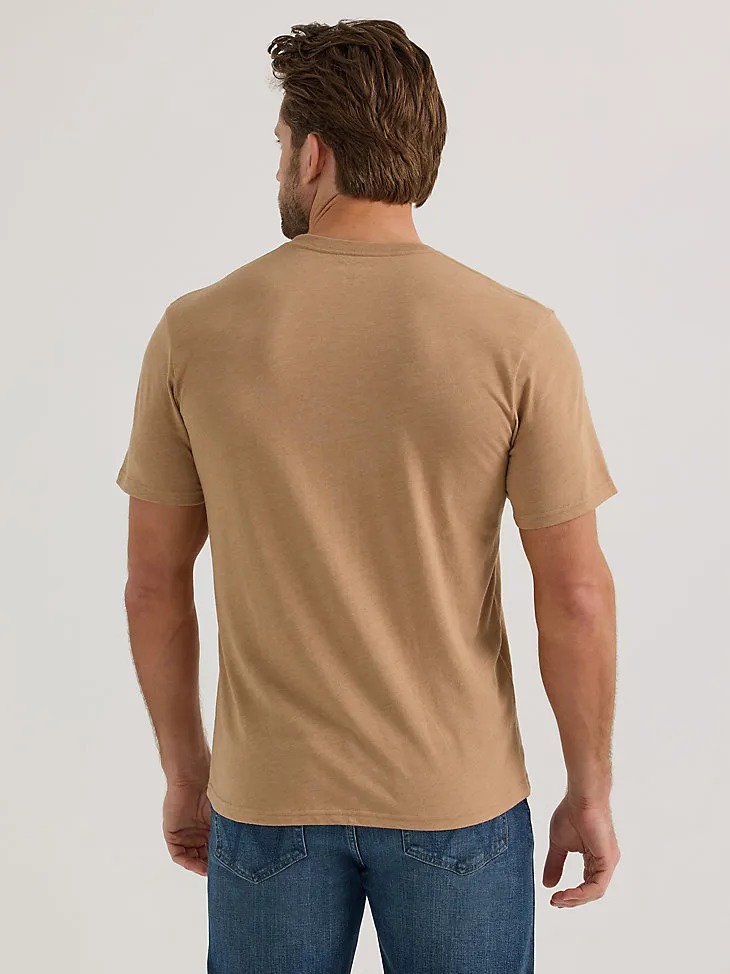 MEN'S SHORT SLEEVE BUCKING BRONCO GRAPHIC T-SHIRT IN CINNAMON SWIRL